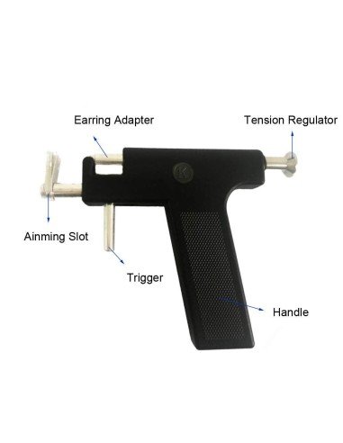 ⭐ Pistola Máquina Perfora Oreja Ombligo Nariz Piercings Arete