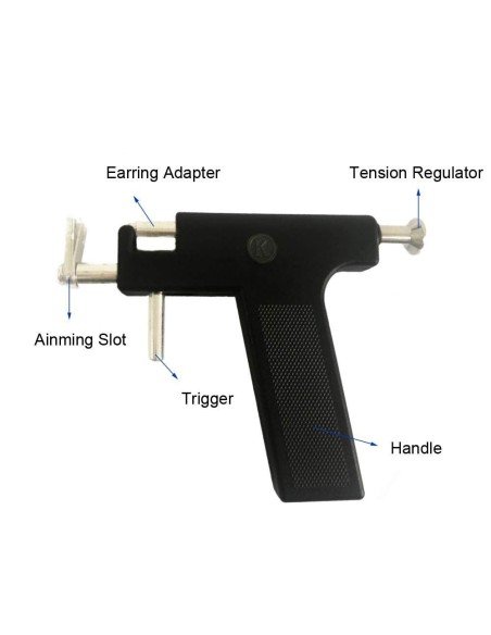 ⭐ Pistola Máquina Perfora Oreja Ombligo Nariz Piercings Arete