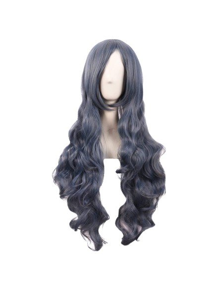 Peluca Cosplay Ondulada 80cm Kanekalon humo