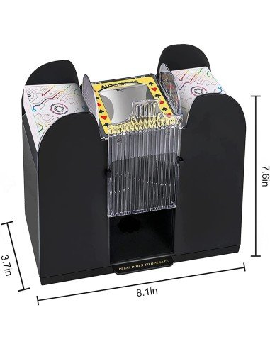 ⭐ Máquina para barajar cartas, mezclador barajador automático de naipes
