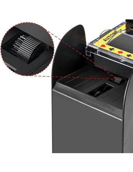 ⭐ Máquina para barajar cartas, mezclador barajador automático de naipes