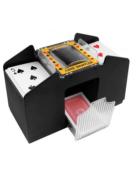 Máquina para barajar 4 Decks de Cartas mezclador barajador automático