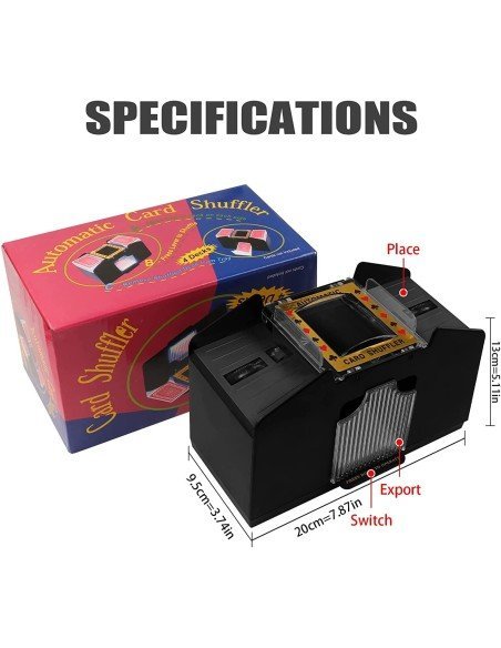 ⭐ Máquina para barajar 4 Decks de Cartas mezclador barajador automático ⭐ Máquina para barajar 4 Decks de Cartas mezclador barajador automático