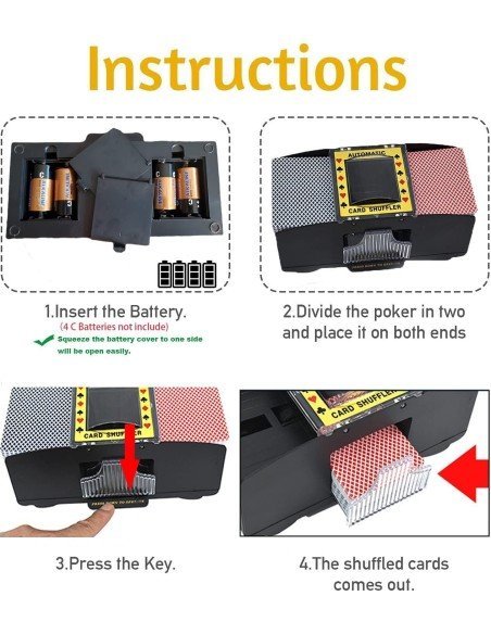 ⭐ Máquina para barajar 6 mazos de cartas barajador automático