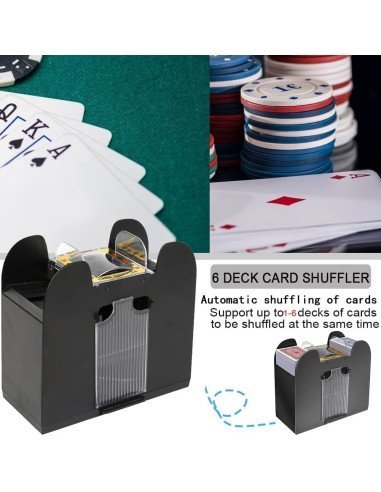 ⭐ Máquina para barajar 6 mazos de cartas barajador automático