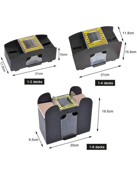 ⭐ Máquina para barajar 6 mazos de cartas barajador automático
