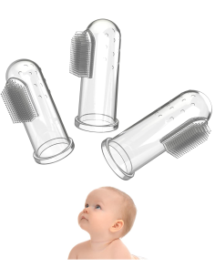 ✨ Setx3 Cepillo dental dedal Silicona para Bebé