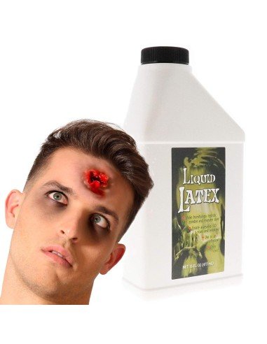 ✨ Tarro Látex Líquido Maquillaje FX Halloween Zombie 16oz Color Clear Talla  Unica