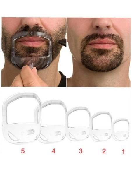 ⭐ Guía Barba Plantilla Candado Modelado Mostacho Molde ⭐ Guía Barba Plantilla Candado Modelado Mostacho Molde