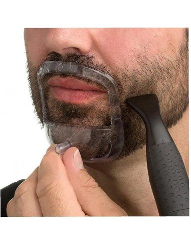 ⭐ Guía Barba Plantilla Candado Modelado Mostacho Molde