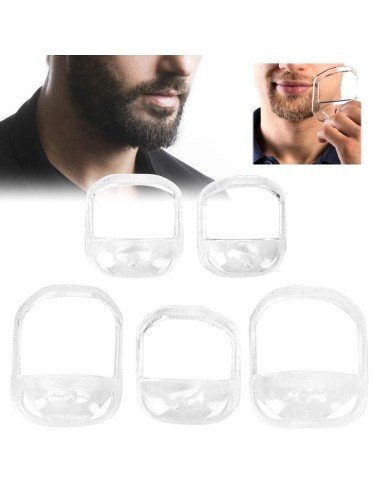 ⭐ Guía Barba Plantilla Candado Modelado Mostacho Molde