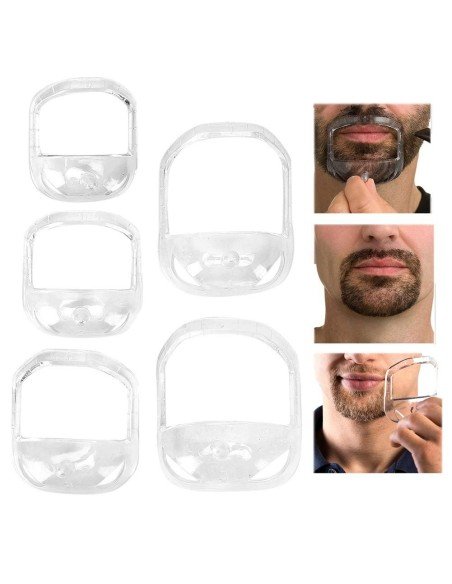 ⭐ Guía Barba Plantilla Candado Modelado Mostacho Molde ⭐ Guía Barba Plantilla Candado Modelado Mostacho Molde