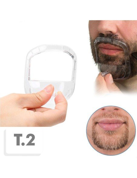 ⭐ Guía Barba Plantilla Candado Modelado Mostacho Molde ⭐ Guía Barba Plantilla Candado Modelado Mostacho Molde