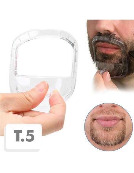 ⭐ Guía Barba Plantilla Candado Modelado Mostacho Molde ⭐ Guía Barba Plantilla Candado Modelado Mostacho Molde