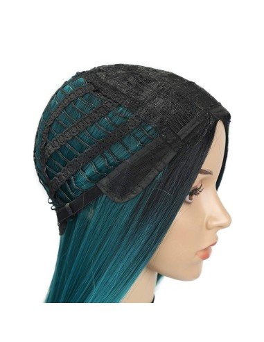 Peluca Lisa 70cm Balayage Corte Recto Apariencia Natural