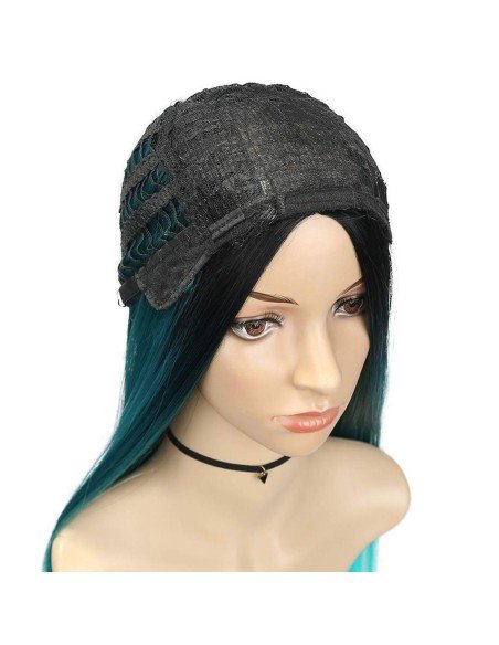 Peluca Lisa 70cm Balayage Corte Recto Apariencia Natural Peluca Lisa 70cm Balayage Corte Recto Apariencia Natural