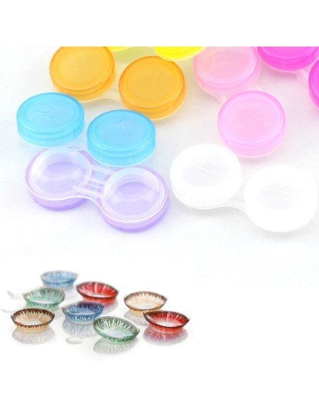 ⭐ Estuche porta lentes de contacto con tapa de rosca L/R ⭐ Estuche porta lentes de contacto con tapa de rosca L/R