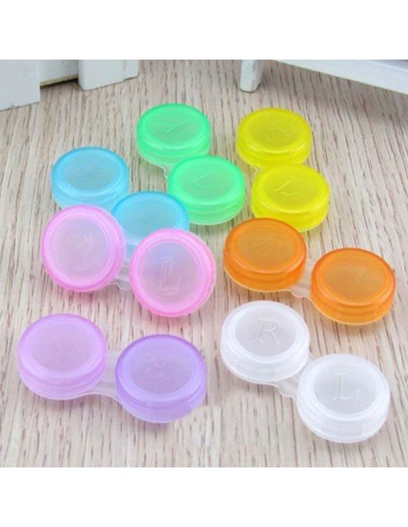 ⭐ Estuche porta lentes de contacto con tapa de rosca L/R ⭐ Estuche porta lentes de contacto con tapa de rosca L/R