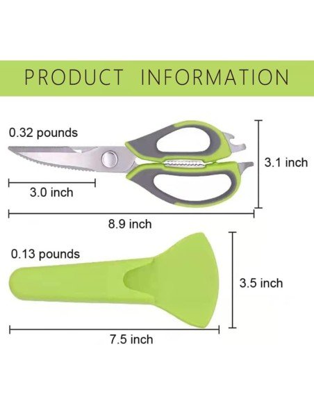 ⭐ Tijeras Cuchillo Cocina Acero Inoxidable Corta Huesos ⭐ Tijeras Cuchillo Cocina Acero Inoxidable Corta Huesos