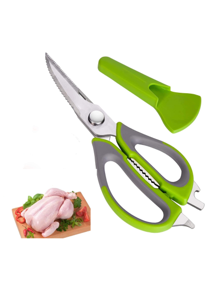 Tijeras Cuchillo Cocina Acero Inoxidable Corta Huesos