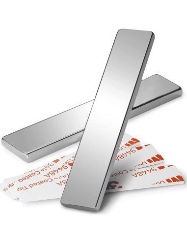 ⭐ Setx2 Potentes Imanes Neodimio barras 60x10x3mm
