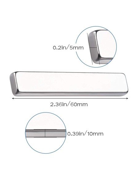 ⭐ Setx2 Potentes Imanes Neodimio barras 60x10x3mm