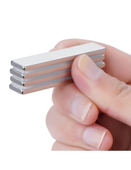 ⭐ Setx2 Potentes Imanes Neodimio barras 60x10x3mm