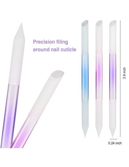 ⭐ Juego x6 limas de cristal para Uñas Manicure Profesional ⭐ Juego x6 limas de cristal para Uñas Manicure Profesional