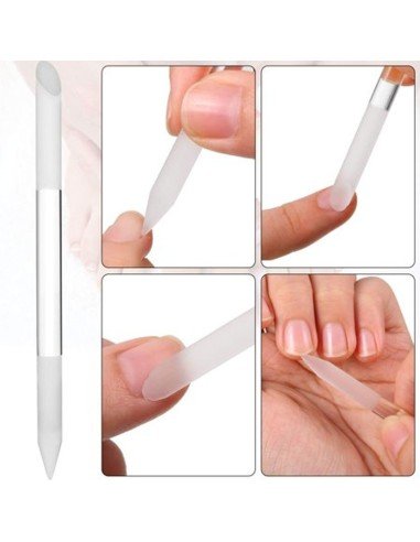 ⭐ Juego x6 limas de cristal para Uñas Manicure Profesional