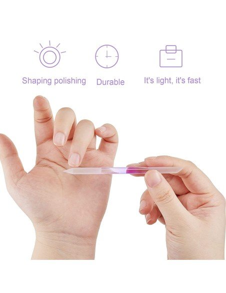 ⭐ Juego x6 limas de cristal para Uñas Manicure Profesional ⭐ Juego x6 limas de cristal para Uñas Manicure Profesional