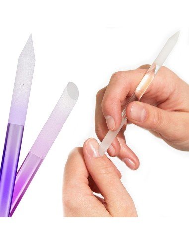 ⭐ Juego x6 limas de cristal para Uñas Manicure Profesional