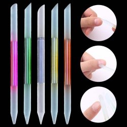 ⭐ Juego x6 limas de cristal para Uñas Manicure Profesional