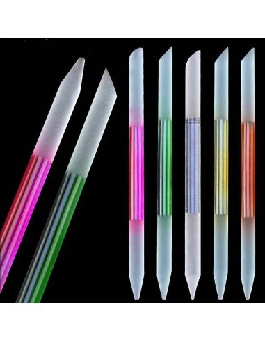 ⭐ Juego x6 limas de cristal para Uñas Manicure Profesional