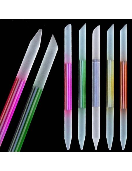 ⭐ Juego x6 limas de cristal para Uñas Manicure Profesional