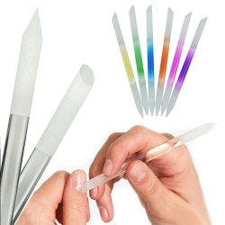 ⭐ Juego x6 limas de cristal para Uñas Manicure Profesional