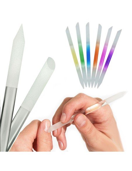 ⭐ Juego x6 limas de cristal para Uñas Manicure Profesional ⭐ Juego x6 limas de cristal para Uñas Manicure Profesional