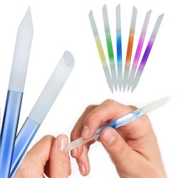 ⭐ Juego x6 limas de cristal para Uñas Manicure Profesional