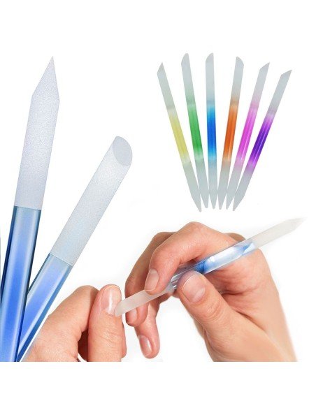 ⭐ Juego x6 limas de cristal para Uñas Manicure Profesional ⭐ Juego x6 limas de cristal para Uñas Manicure Profesional