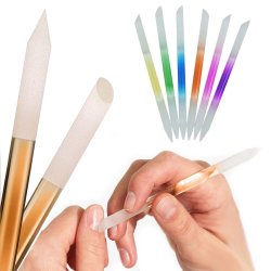 ⭐ Juego x6 limas de cristal para Uñas Manicure Profesional