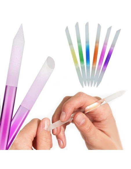 ⭐ Juego x6 limas de cristal para Uñas Manicure Profesional ⭐ Juego x6 limas de cristal para Uñas Manicure Profesional