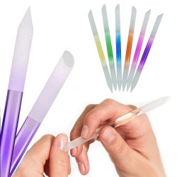 ⭐ Juego x6 limas de cristal para Uñas Manicure Profesional