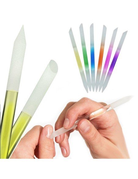 ⭐ Juego x6 limas de cristal para Uñas Manicure Profesional ⭐ Juego x6 limas de cristal para Uñas Manicure Profesional