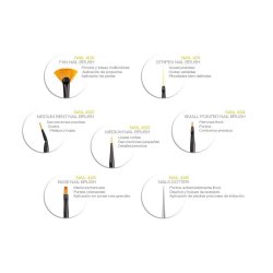 ⭐ Set x6 Pinceles Rainbow Brush Arco Iris Arte Escolar