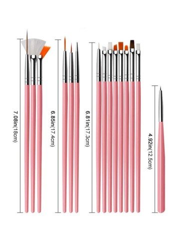 ⭐ Set x6 Pinceles Rainbow Brush Arco Iris Arte Escolar