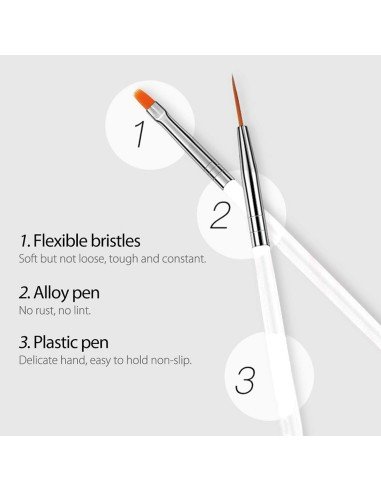 ⭐ Set x6 Pinceles Rainbow Brush Arco Iris Arte Escolar