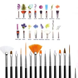 ⭐ Set x6 Pinceles Rainbow Brush Arco Iris Arte Escolar