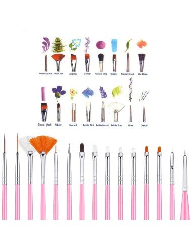 ⭐ Set x6 Pinceles Rainbow Brush Arco Iris Arte Escolar