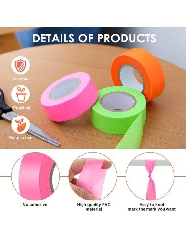 ⭐ Cinta Señalización No Adhesiva Demarcación Fiesta