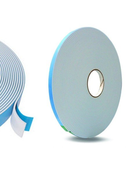 ⭐ Cinta adhesiva Doble Faz de Espuma Liner Azul 12mm x 25m Soco