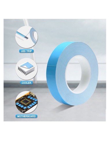 ⭐ Cinta adhesiva Doble Faz de Espuma Liner Azul 12mm x 25m Soco